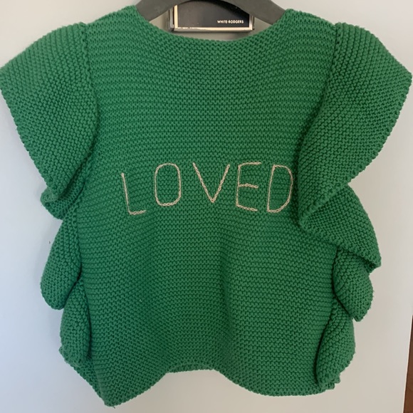 oeuf loved green knit vest - Picture 4 of 4